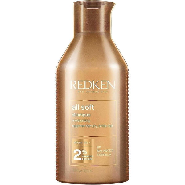 Redkin All Soft Shampoo, for Dry Hair, Argan Oil, Intense Softness and Shine - 300 Ml - Glam Global UKRedkin
