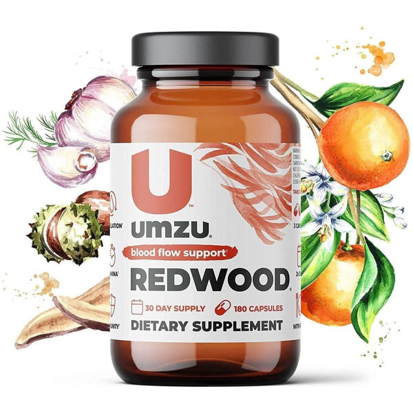 REDWOOD Nitric Oxide & Circulatory Support - 30 Day Supply - 180 Capsules - Glam Global UKUMZU
