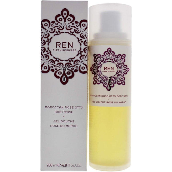 REN Clean Skincare Bath Moroccan Rose Otto Body Wash All Skin Types 200ml - Glam Global UKREN Clean Skincare