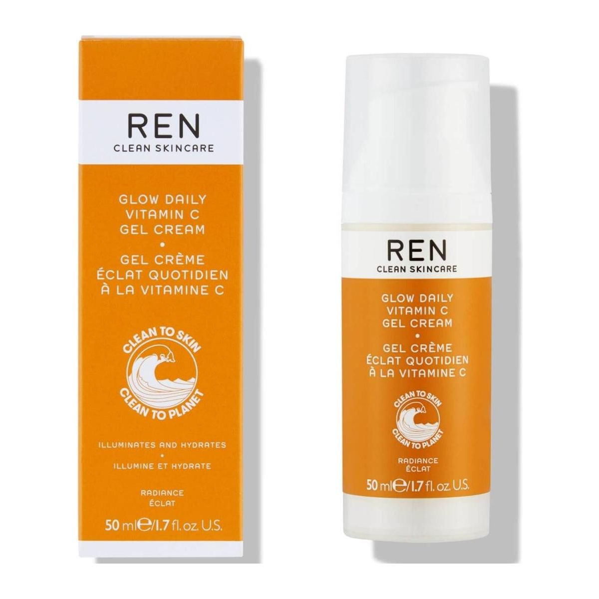 REN Clean Skincare Face Radiance Glow Daily Vitamin C Gel-Cream 50ml - Glam Global UK