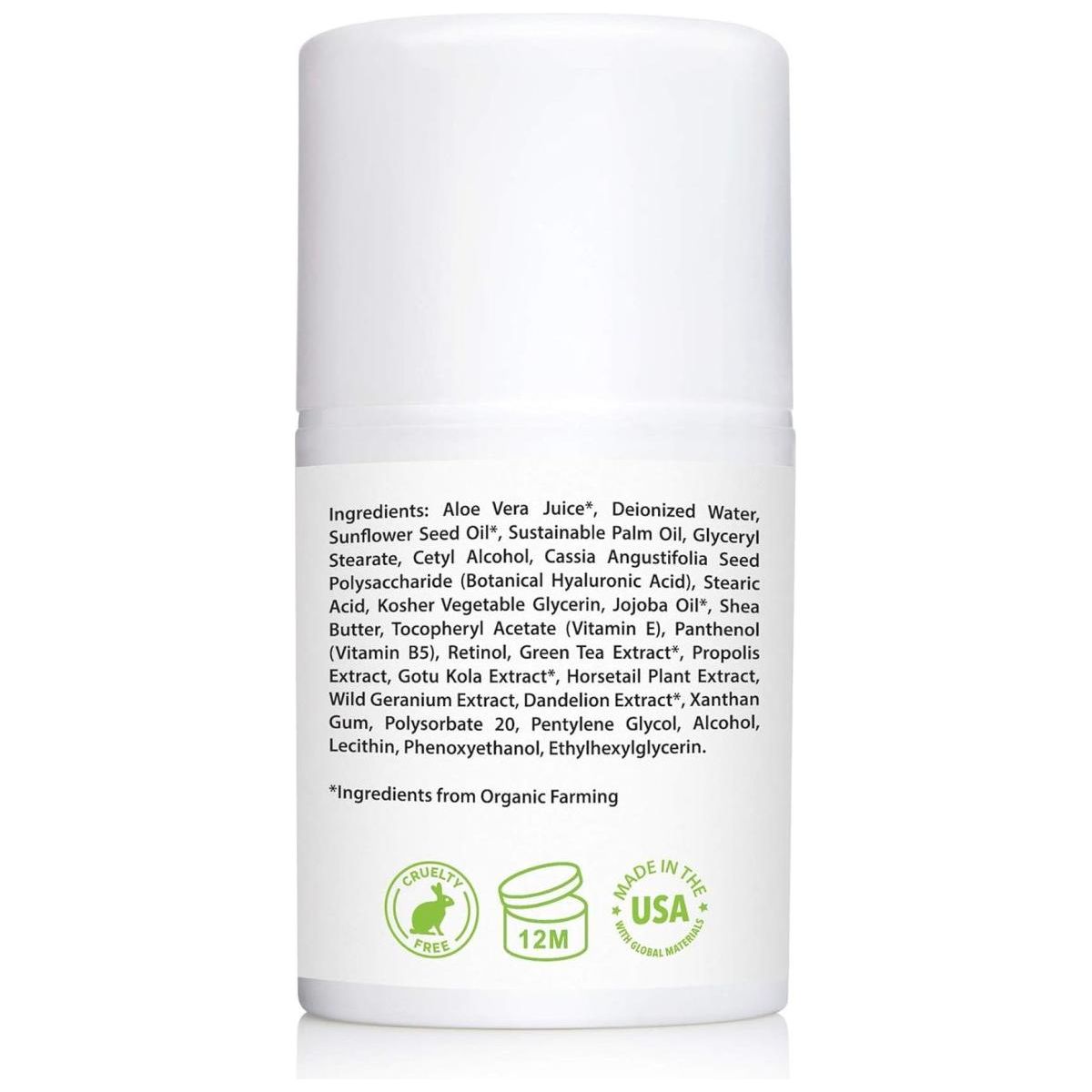 Retinol Cream for Face 2.5% with Hyaluronic Acid & Vitamin E & B5-50 Ml - Glam Global UK