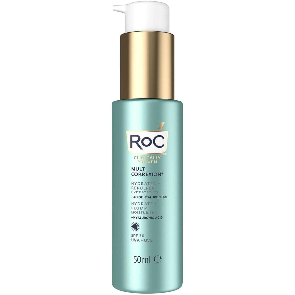 RoC Skincare Multi Correxion Hydrate + Plump Moisturiser SPF30 - 50ml - Glam Global UK