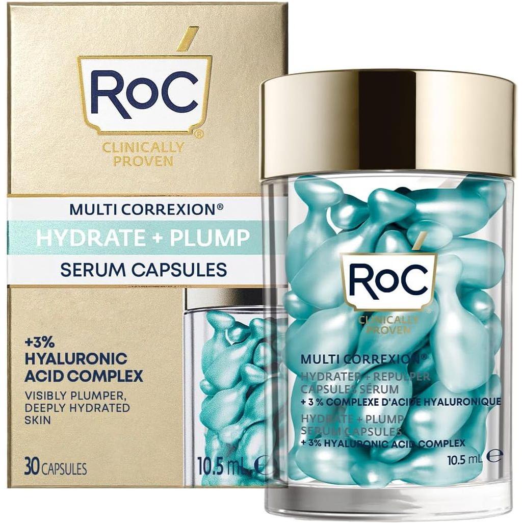 RoC Skincare Multi Correxion Hydrate + Plump Serum Capsules (30 Count) - Glam Global UK