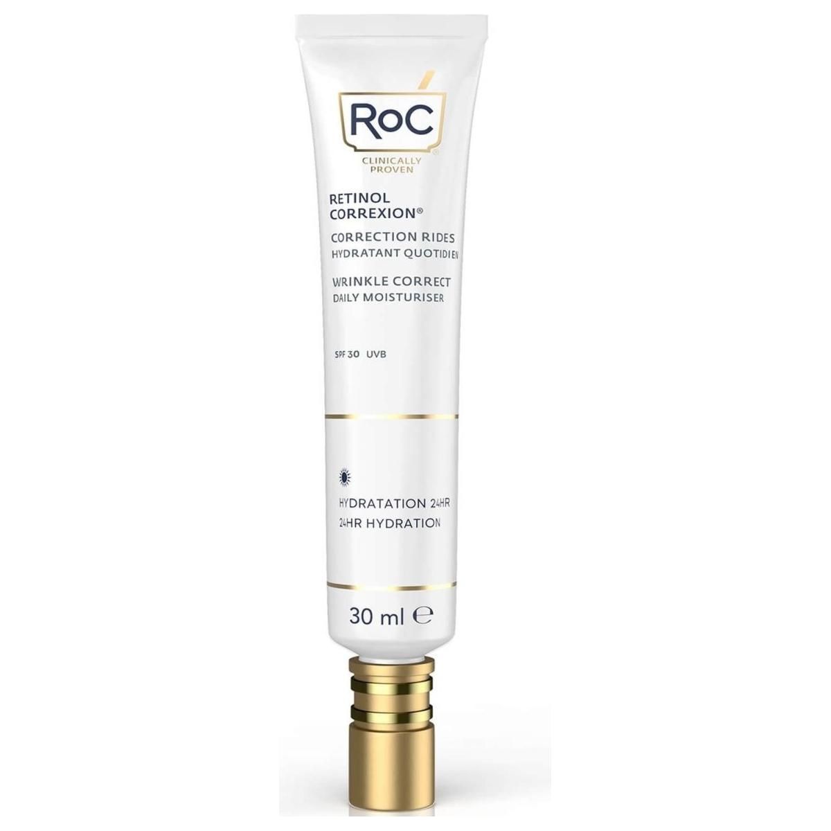 RoC Skincare Retinol Correxion Wrinkle Correct Daily Moisturiser SPF 20 - 30ml - Glam Global UK