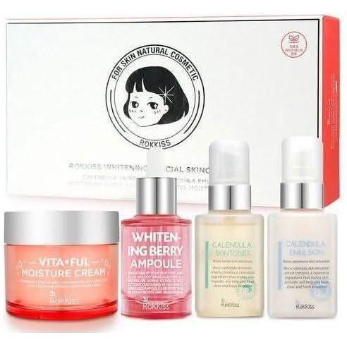 Rokkiss Whitening Special Skin Care Set (4 - Piece) | Brighten, Hydrate & Nourish - Glam Global UKRokkiss