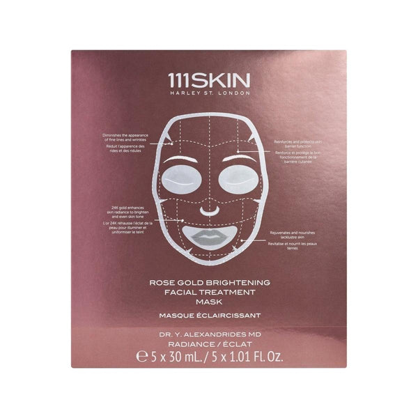 111SKIN Rose Gold Brightening 5 - Piece Facial Treatment Mask Set - Glam Global UK111SKIN