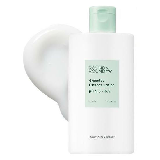 ROUND A'ROUND Greentea Essence Lotion 220ml - Glam Global UK