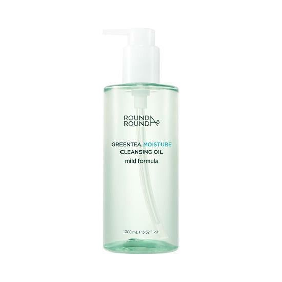 ROUND A'ROUND Greentea Moisture Cleansing Oil 300ml - Glam Global UK