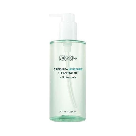 ROUND A'ROUND Greentea Moisture Cleansing Oil 300ml - Glam Global UK