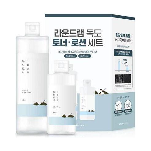 Round Lab 1025 Dokdo Toner 500ml + Lotion 200ml Special Set - Glam Global UK