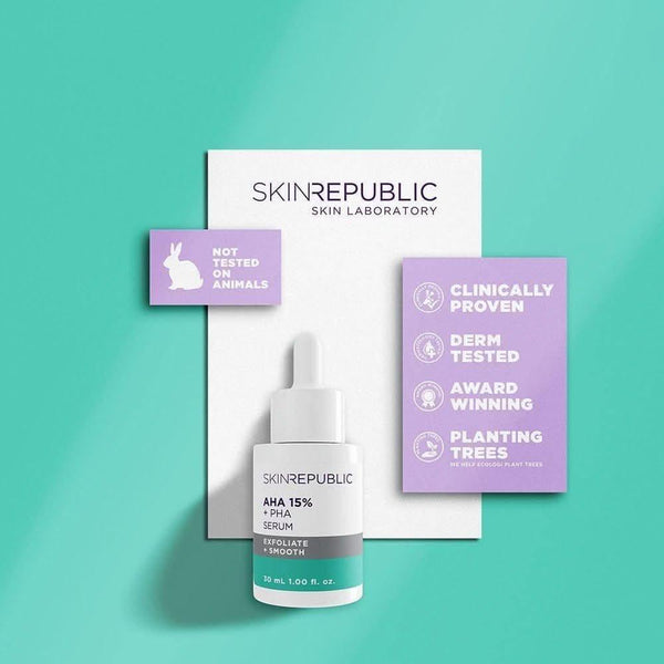 Skin Republic AHA 15% + PHA Serum 30ml - Glam Global UKSkin Republic