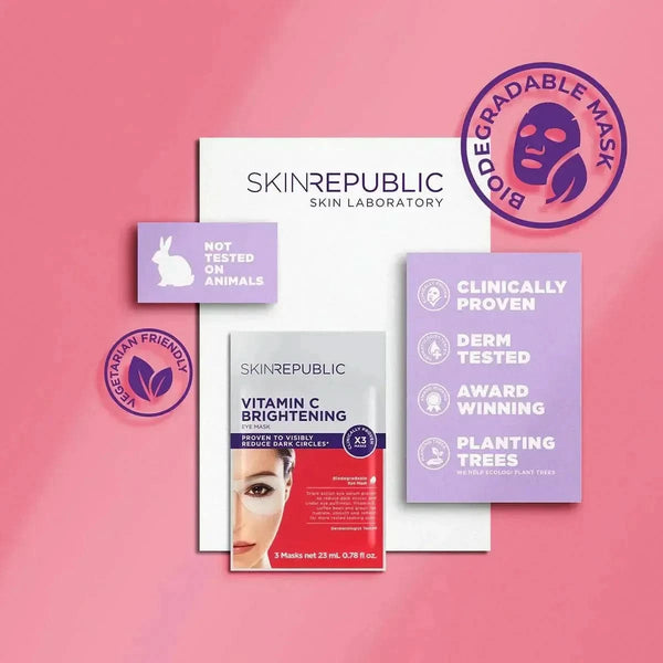 Skin Republic Brightening Eye Mask (Pack Of 10) - Glam Global UKSkin Republic