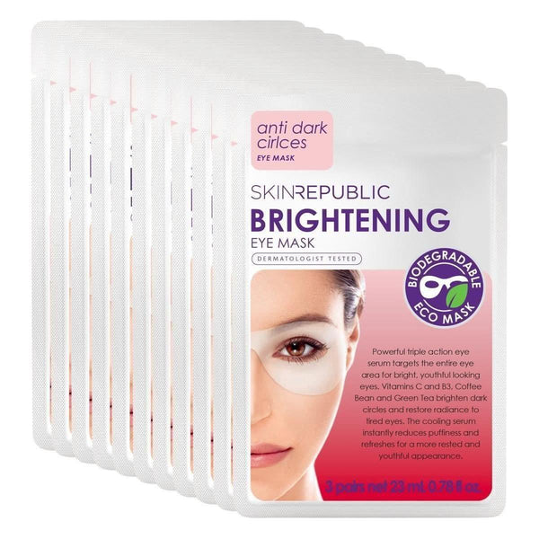 Skin Republic Brightening Eye Mask (Pack Of 10) - Glam Global UKSkin Republic