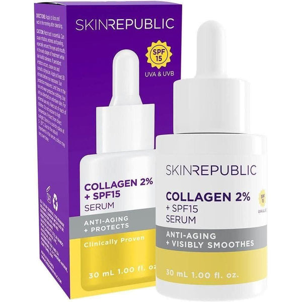 Skin Republic Collagen 2% SPF15 Serum 30ml - Glam Global UKSkin Republic