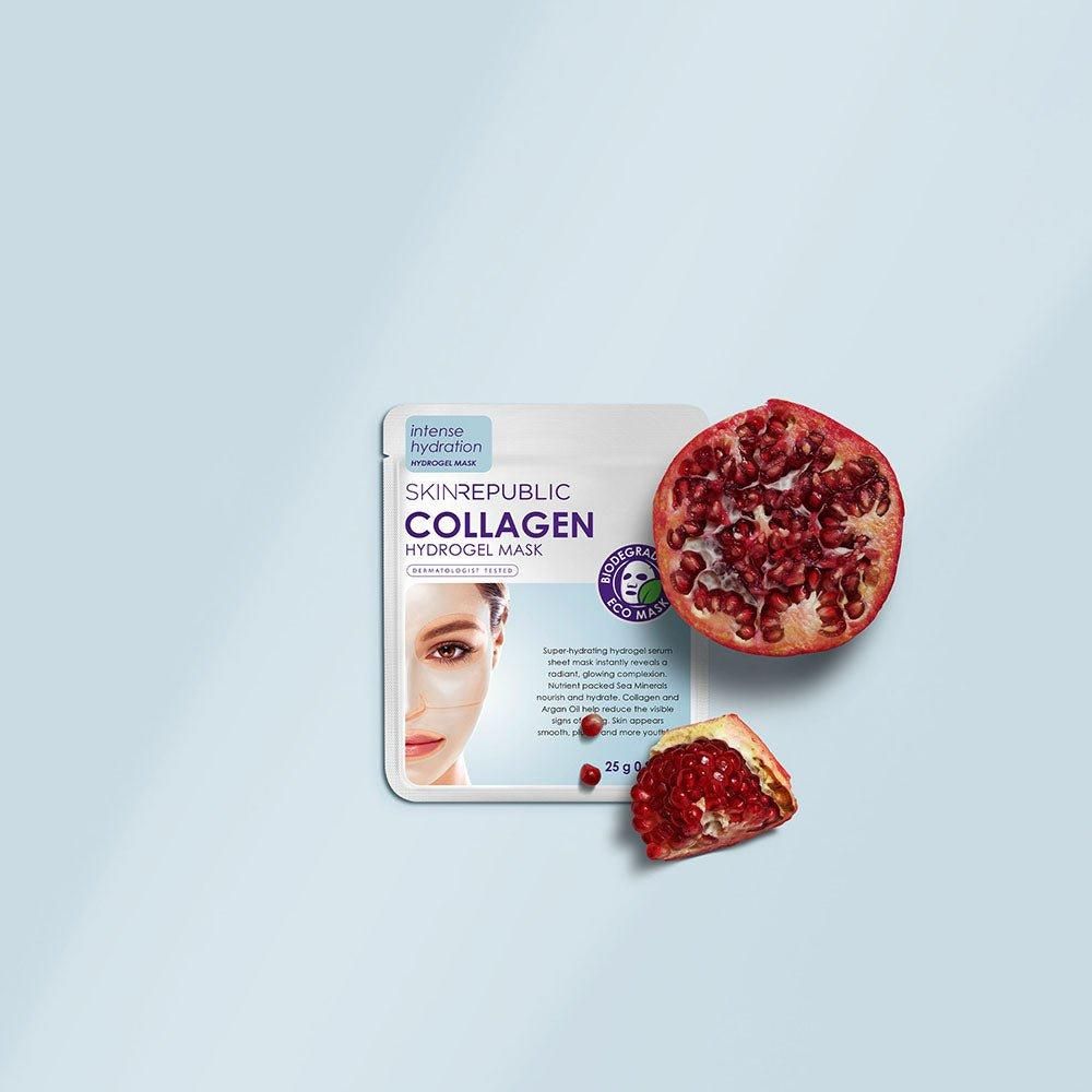 Skin Republic Collagen Hydrogel Face Sheet Mask - Glam Global UK