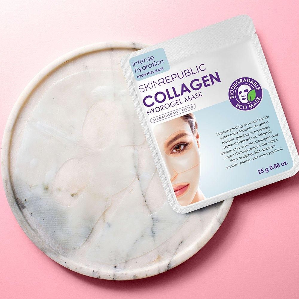 Skin Republic Collagen Hydrogel Face Sheet Mask - Glam Global UK