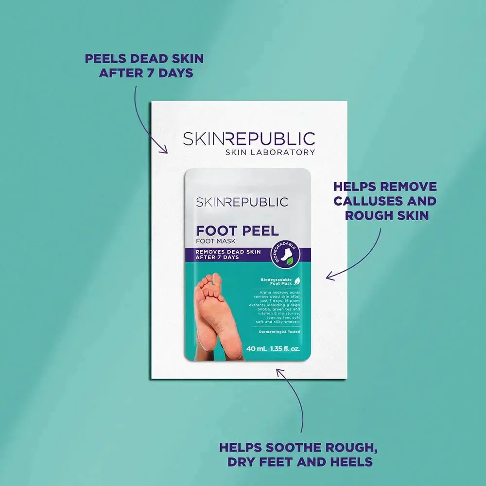 Skin Republic Foot Peel Mask (Pack Of 10) - Glam Global UK