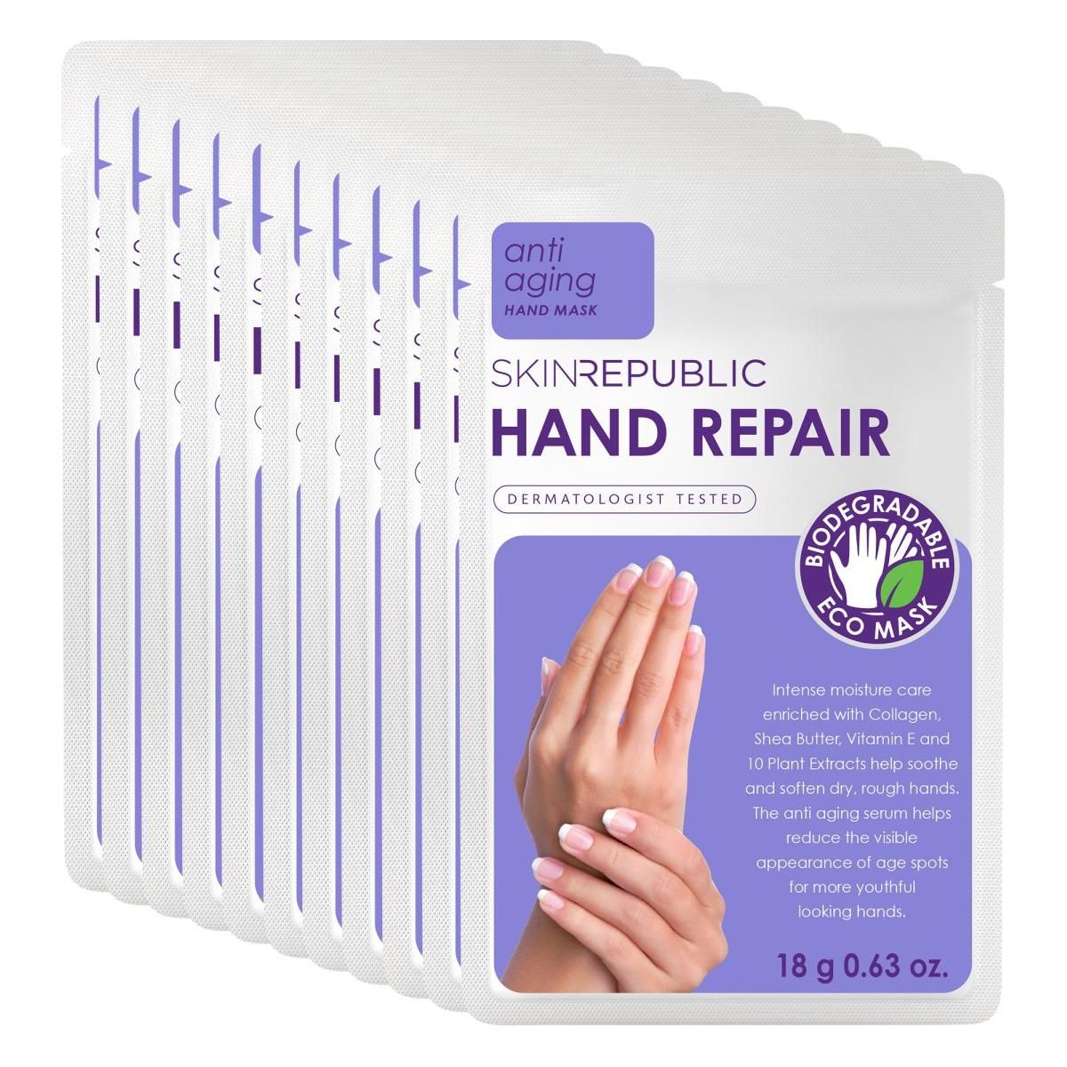 Skin Republic Hand Repair Hand Mask (Pack Of 10) - Glam Global UK