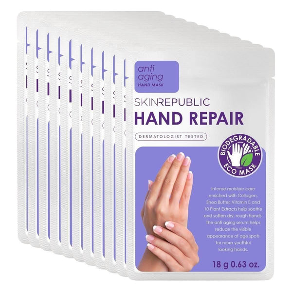 Skin Republic Hand Repair Hand Mask (Pack Of 10) - Glam Global UKSkin Republic