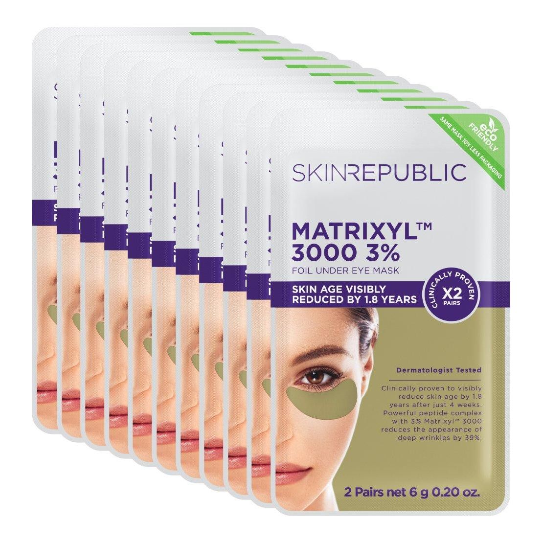 Skin Republic Matrixyl 3000 3% Foil Under Patch (Pack of 10) - Glam Global UK