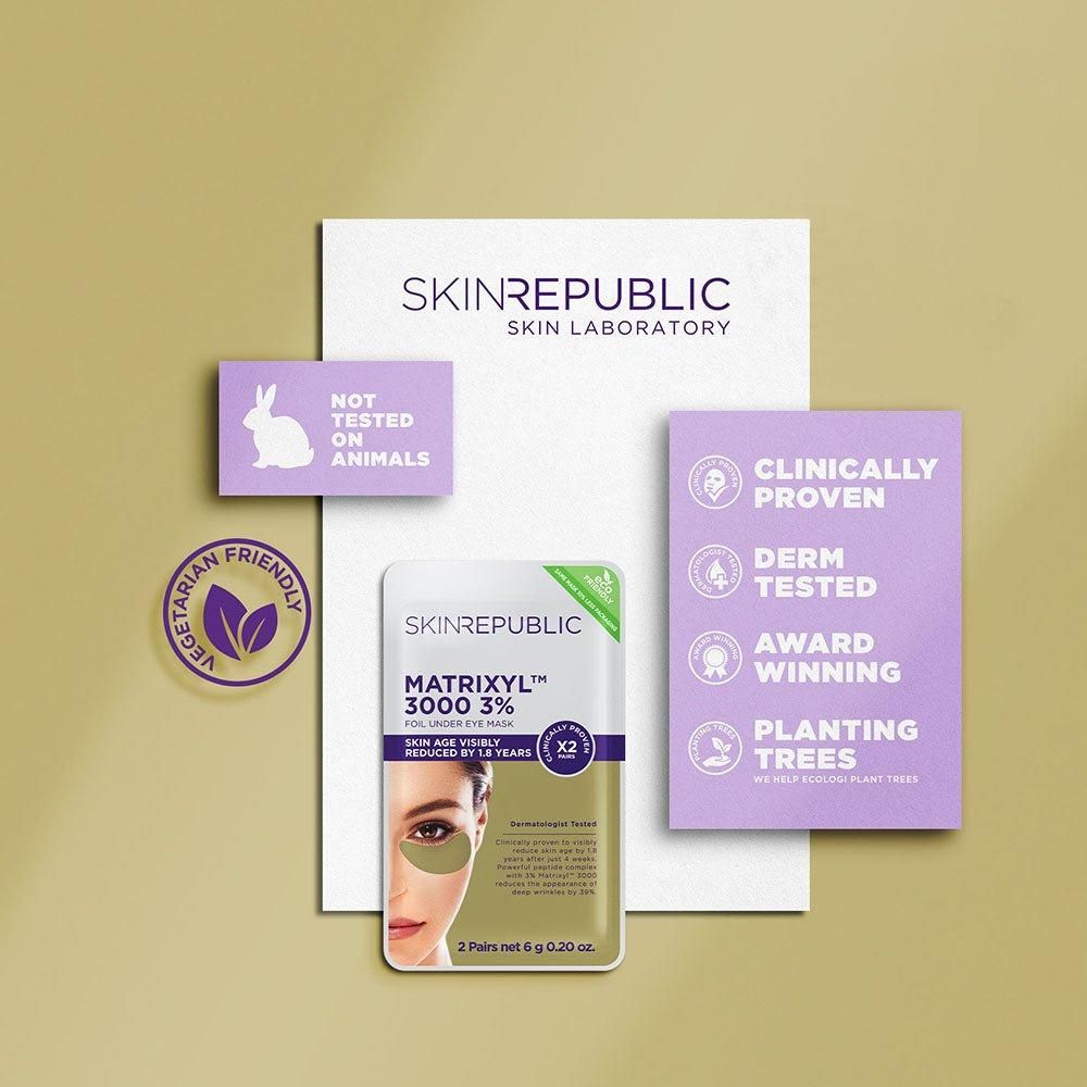 Skin Republic Matrixyl 3000 3% Foil Under Patch (Pack of 10) - Glam Global UK