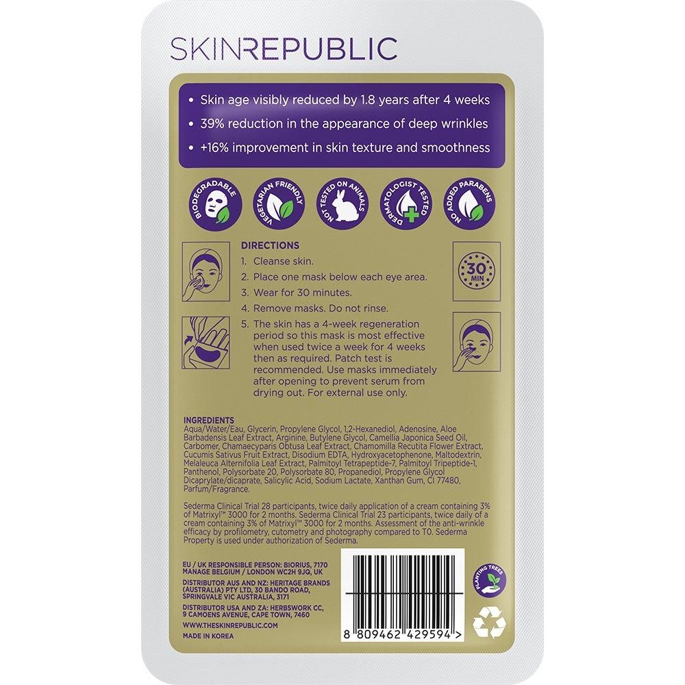 Skin Republic Matrixyl 3000 3% Foil Under Patch (Pack of 10) - Glam Global UK