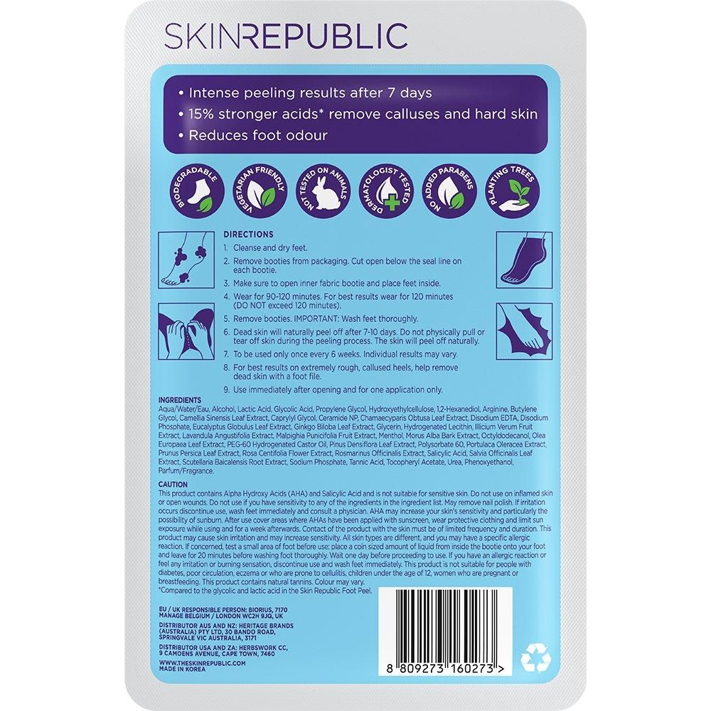 Skin Republic Pedi Peel Max Intensive Exfoliating Treatment (Pack of 10) - Glam Global UK