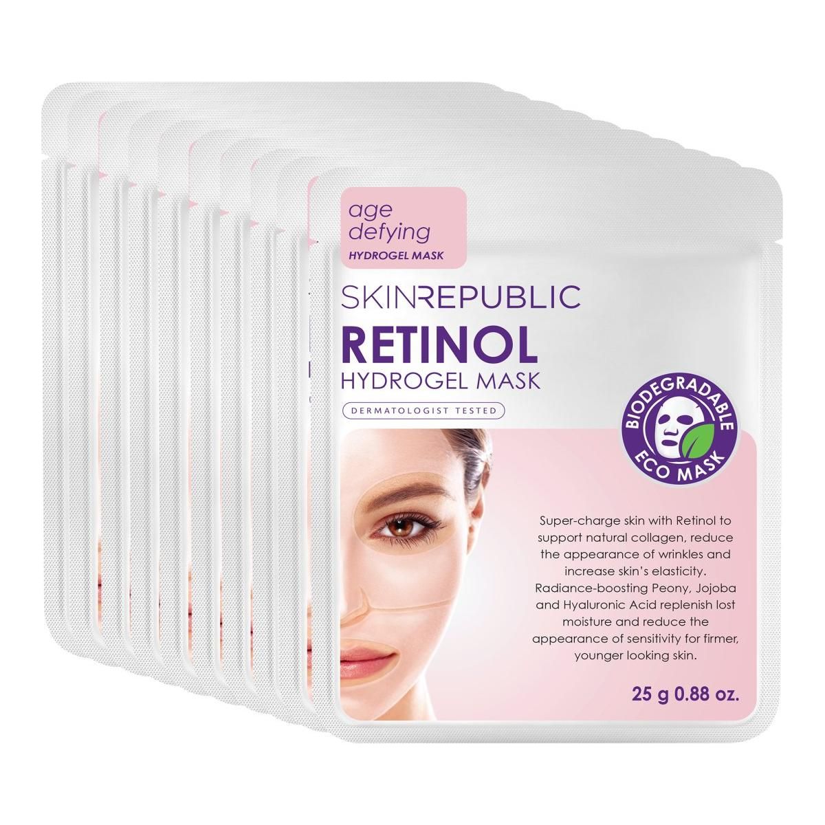 Skin Republic Retinol Hydrogel Face Sheet Mask (Pack Of 10) - Glam Global UK