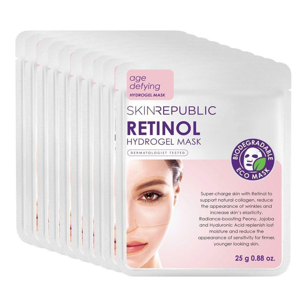 Skin Republic Retinol Hydrogel Face Sheet Mask (Pack Of 10) - Glam Global UKSkin Republic