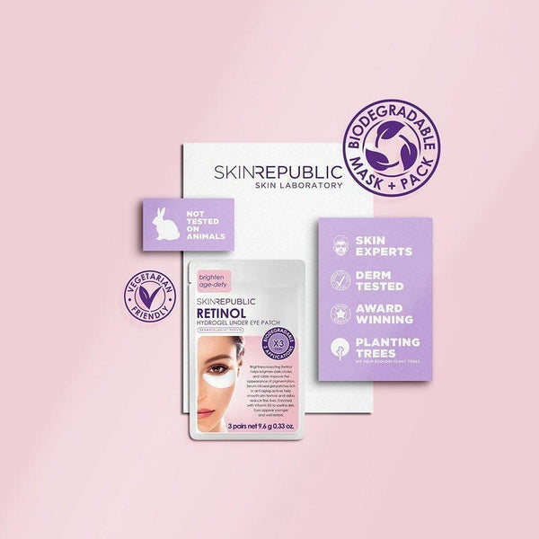 Skin Republic Retinol Hydrogel Under Eye Patches (Pack Of 10) - Glam Global UKSkin Republic