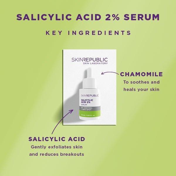 Skin Republic Salicylic Acid 2% Serum 30ml - Glam Global UK