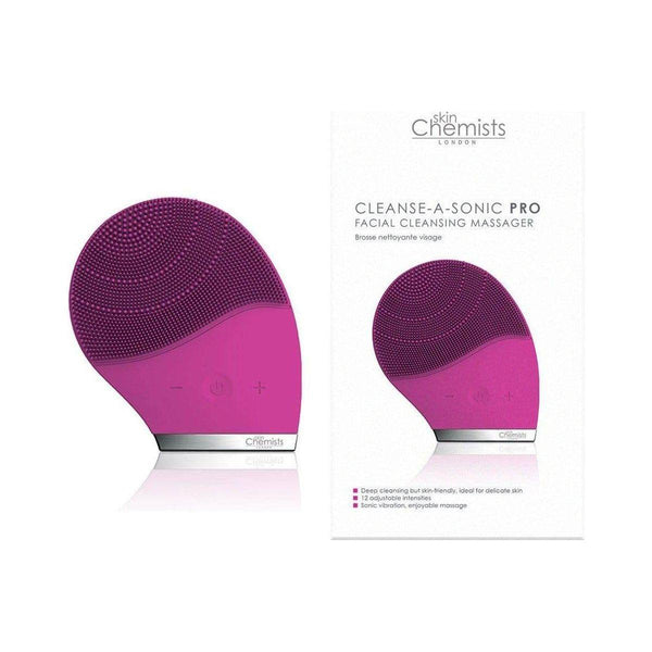 skinChemists Cleanse - A - Sonic Pro - Bright Pink | Facial Cleansing & Exfoliation Brush - Glam Global UKskinChemists