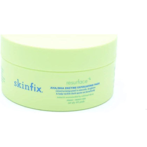 Skinfix Resurface+ AHA/BHA Enzyme Exfoliating Pads - 60 Pads | Smooth & Brighten Face & Body - Glam Global UKSkinfix