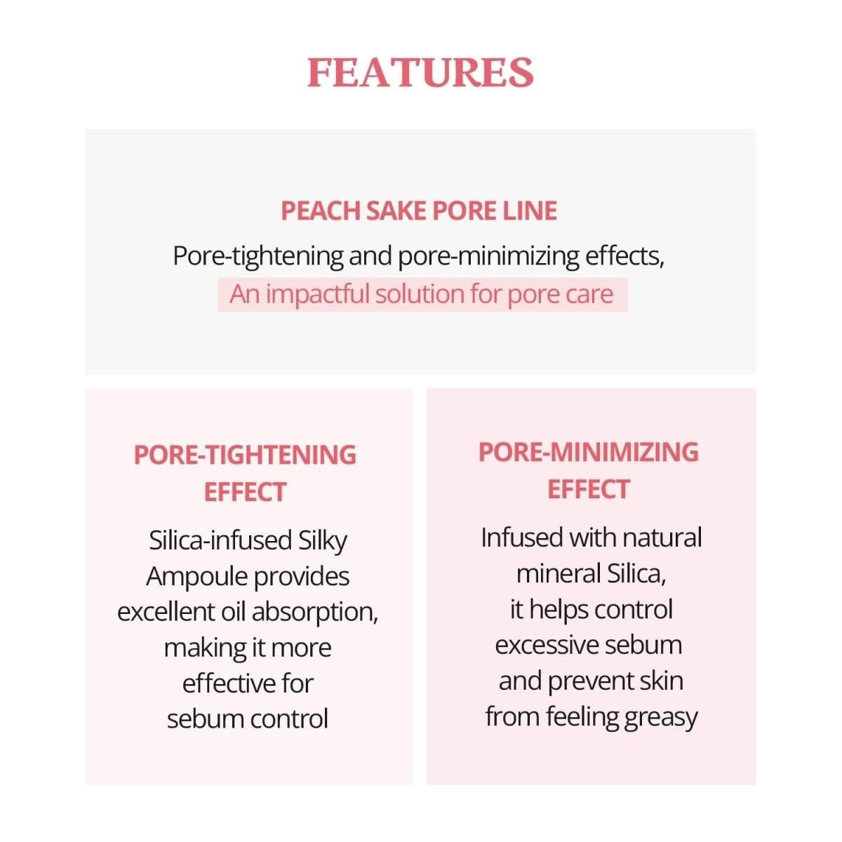 SKINFOOD Peach Sake Pore Serum - 55ml - Glam Global UKSKINFOOD