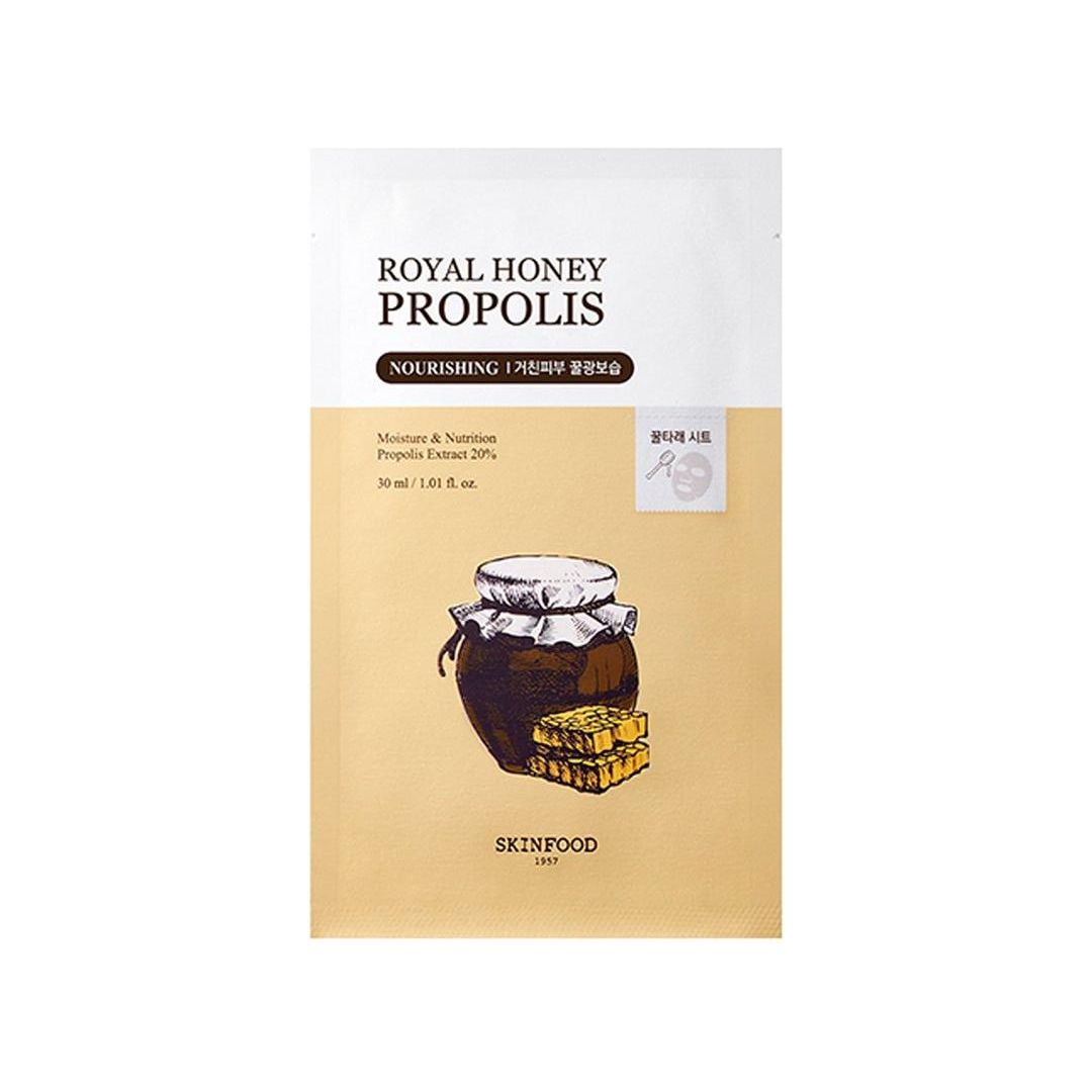 SKINFOOD Royal Honey Propolis Mask 30ml X 10ea - Glam Global UKSKINFOOD