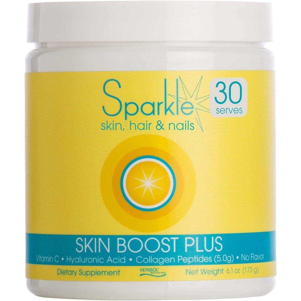 Sparkle Skin Boost Plus (No Flavor) Hydrolyzed Collagen Powder - 30 Servings - Glam Global UK