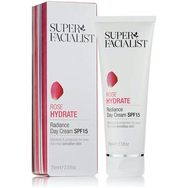 Super Facialist Rosehip Hydrate Radiance Day Cream SPF15 - 75ml - Glam Global UKSuper Facialist