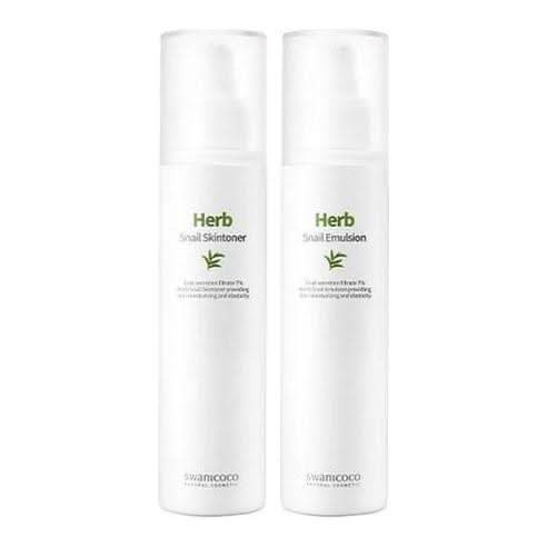 swanicoco Herb Snail Basic Set Skin Toner + Emulsion - Glam Global UKswanicoco