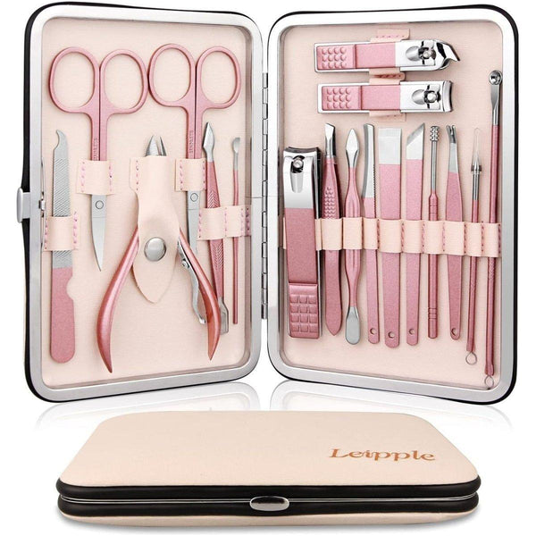 Rose Gold Ultimate Manicure Set - 18 Piece Premium Nail Care Kit - Glam Global UKGlam Global UK