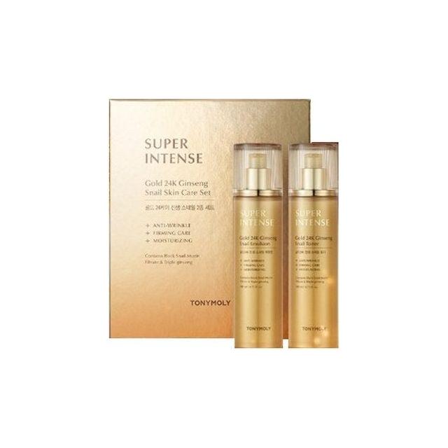 TONYMOLY SUPER INTENSE Gold 24K Ginseng Snail SET - Glam Global UK