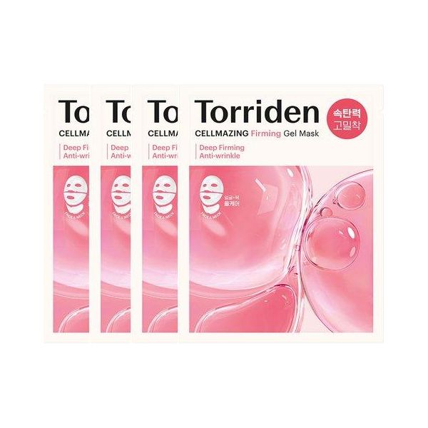 Torriden Cellmazing Firming Gel Mask Sheet - 4 Pack | Upper & Lower Sheets for Wrinkle Care - Glam Global UKTorriden