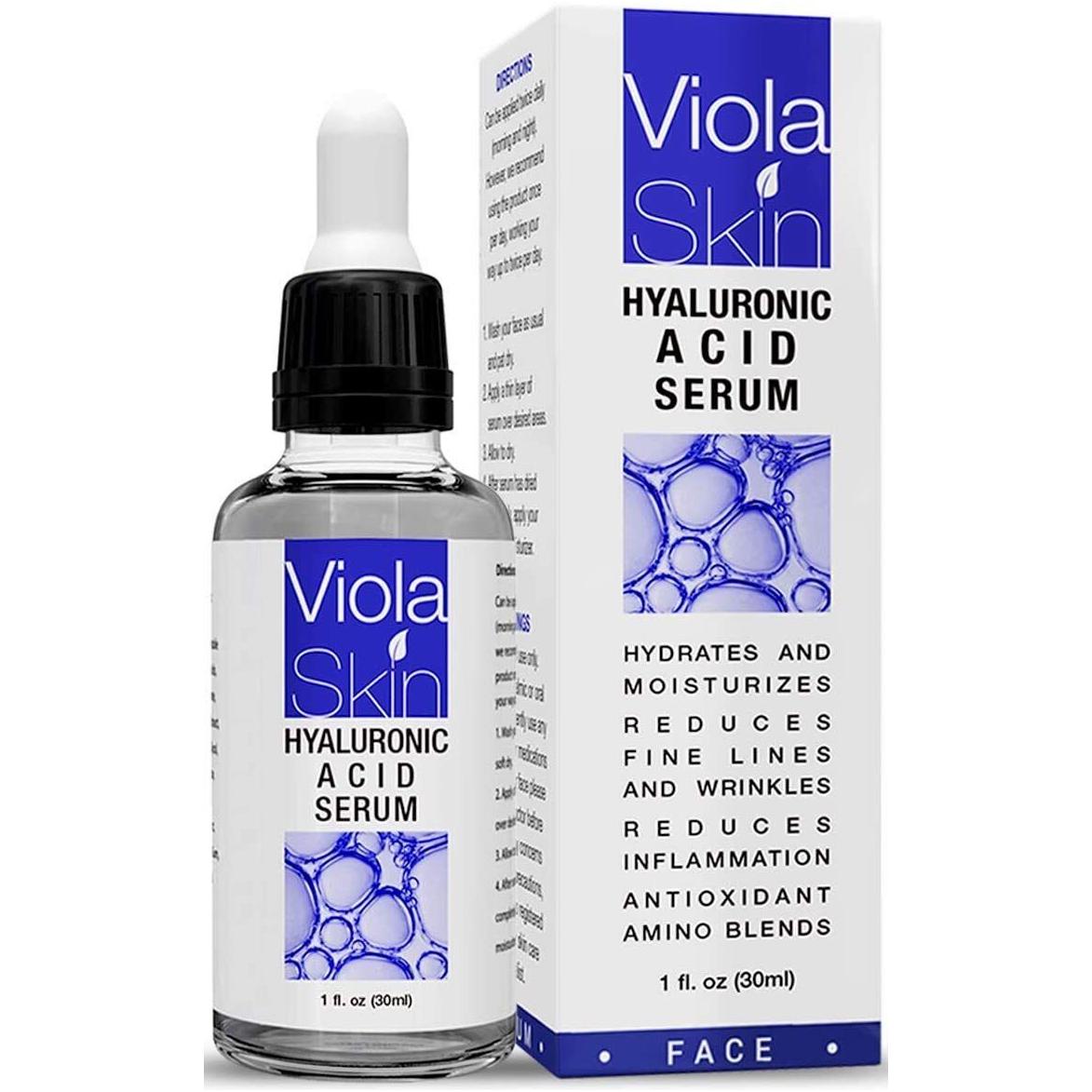 Viola 𝗣𝗢𝗪𝗘𝗥𝗙𝗨𝗟 𝗔𝗗𝗩𝗔𝗡𝗖𝗘𝗗 Hyaluronic Acid Serum- 30ml - Glam Global UK