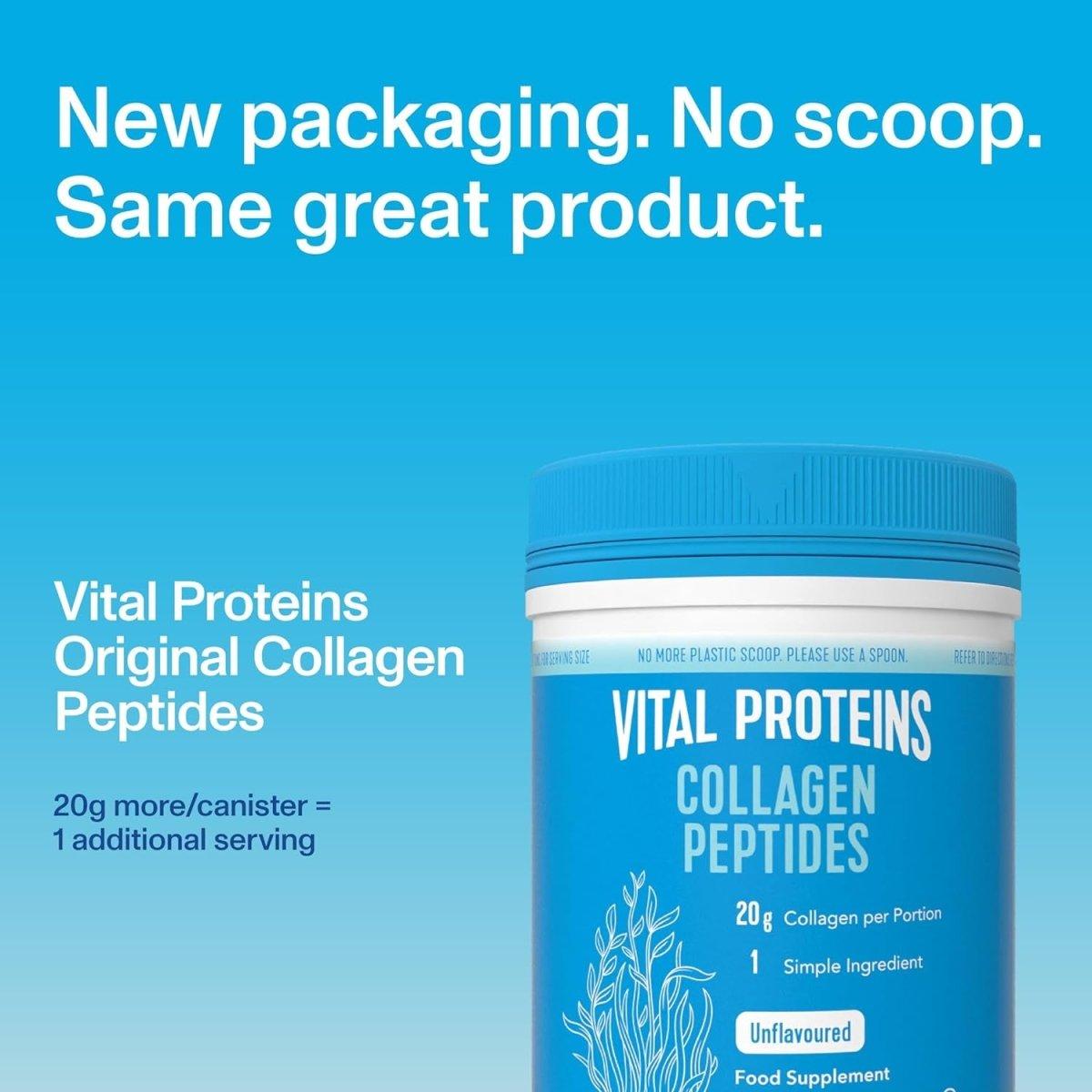Vital Proteins Collagen Peptides Powder Supplement (Type I, III), Unflavored Hydrolyzed Collagen - 284g - Glam Global UK