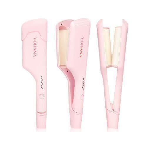 VODANA Triple Flow Wave Iron 32mm - Pink Vanilla with Temperature Control - Glam Global UKVODANA