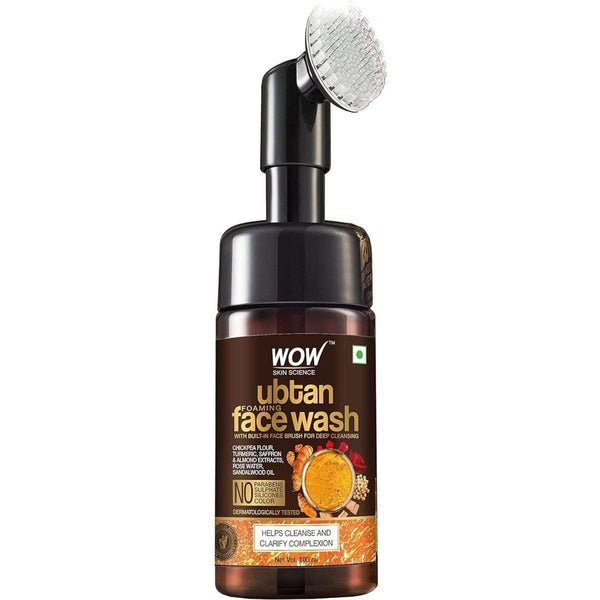 Wow Skin Science Ubtan Foaming Face Wash Facial Cleanser - 200ml - Glam Global UKWow Skin Science