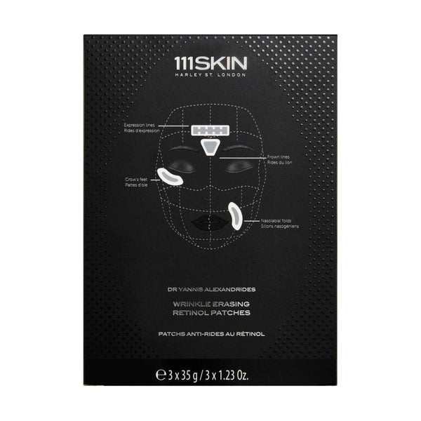 111SKIN Wrinkle Erasing Retinol Patches | Targeted Fine Line & Wrinkle Treatment (Pack of 3) - Glam Global UK111SKIN