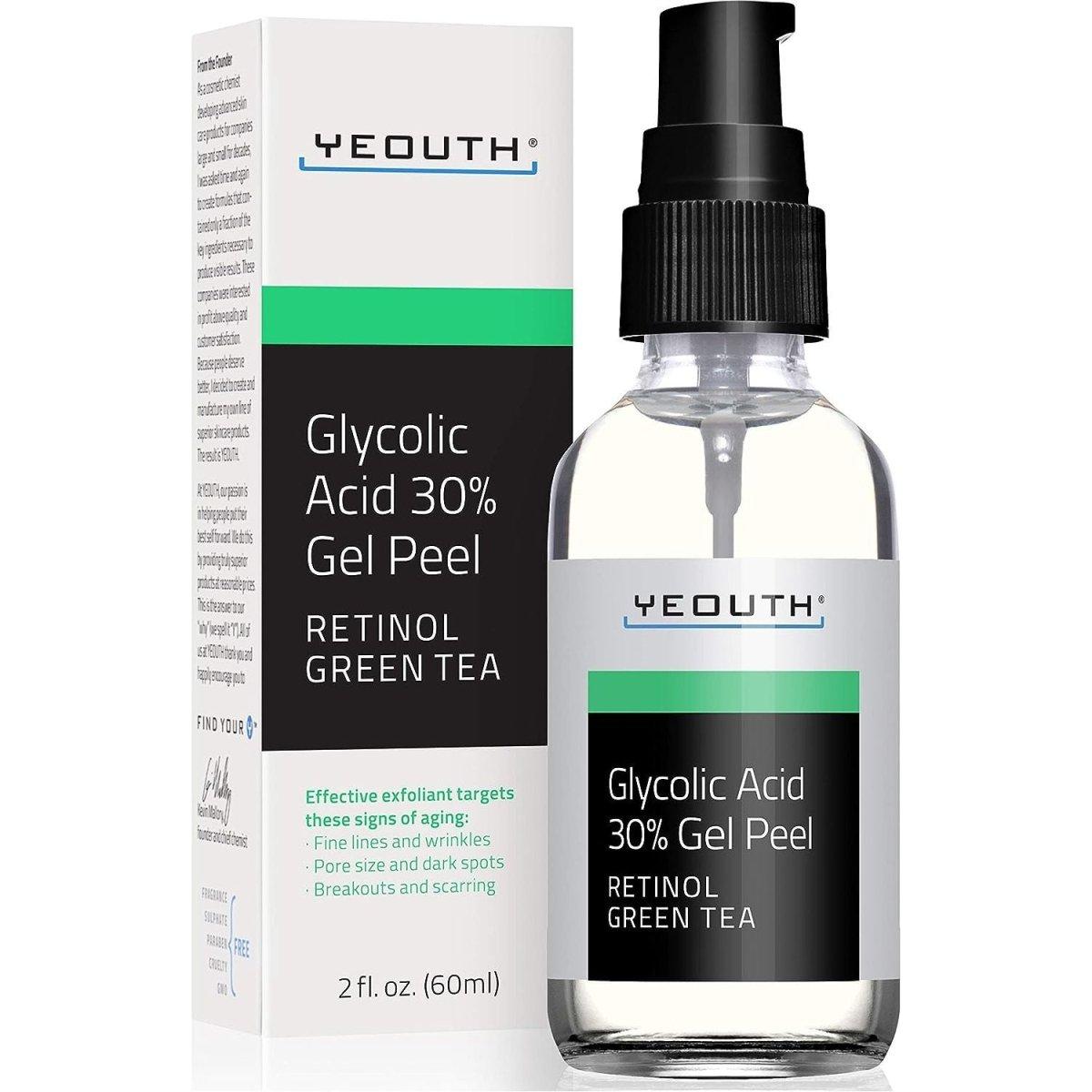 YEOUTH Glycolic Acid 30% Gel Peel 60ml (2 fl oz) - DG International Ventures Limited