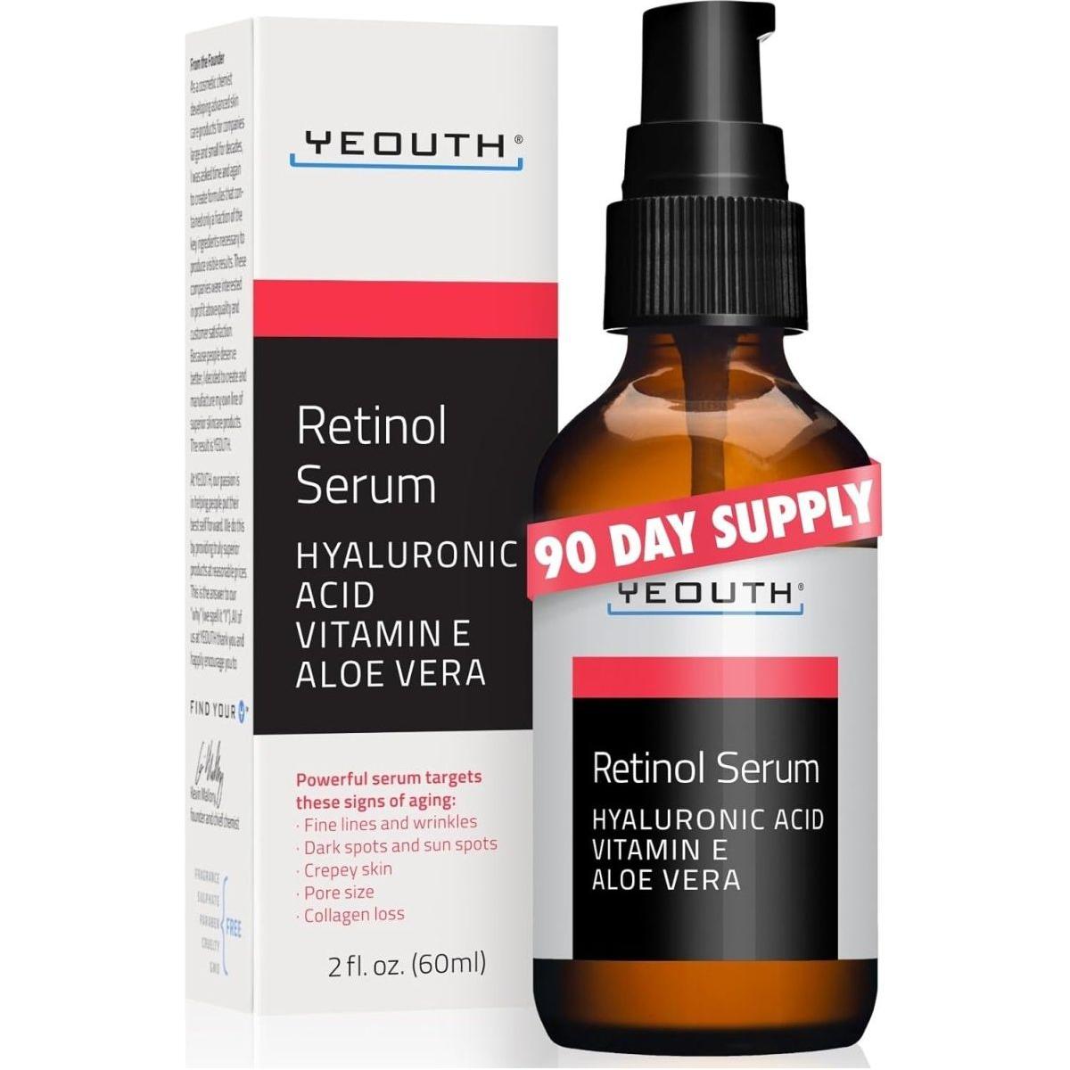 YEOUTH Retinol 2.5% Serum 30ml (1 fl oz) - Glam Global UK