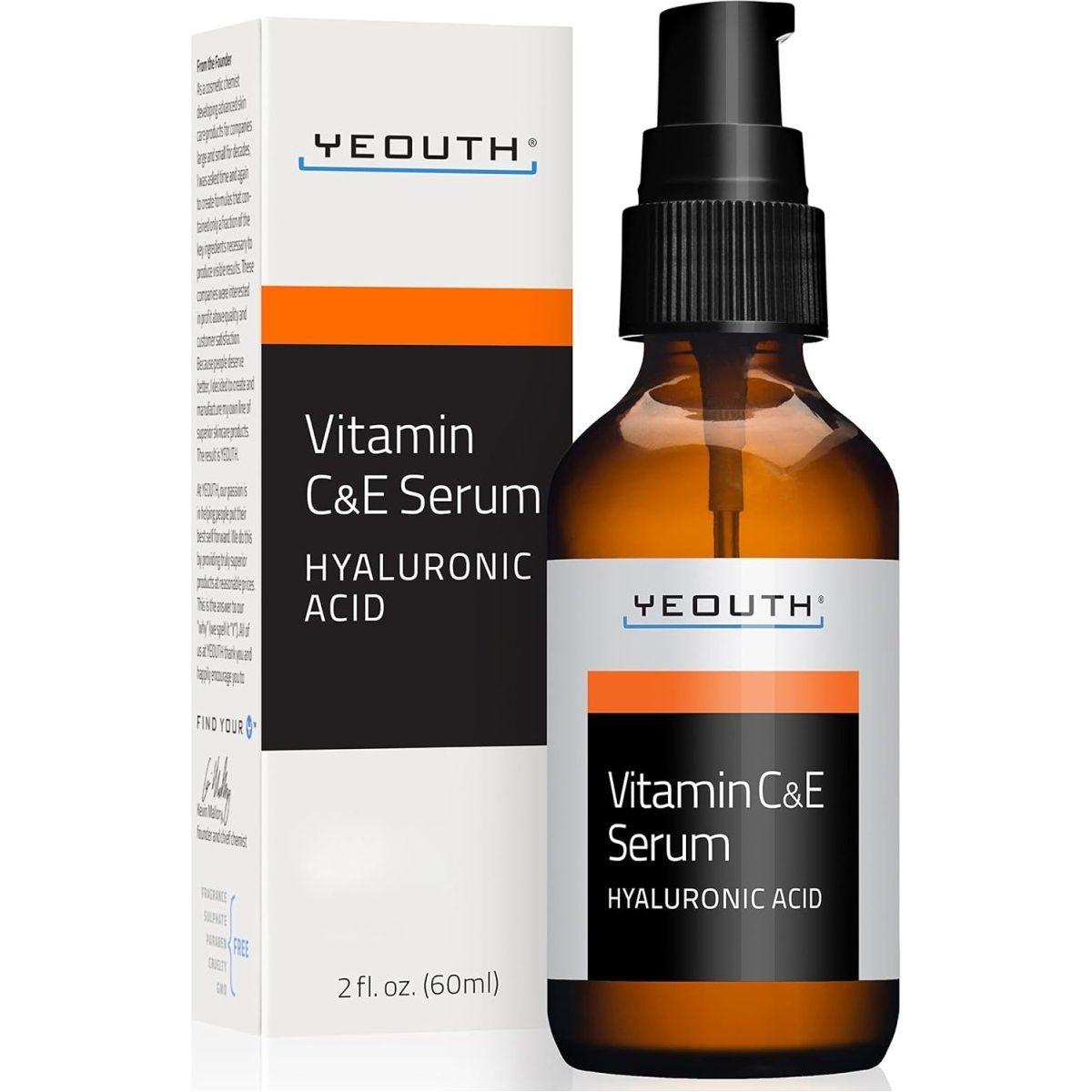 YEOUTH Vitamin C & E Serum 60ml (2 fl oz) - Glam Global UK