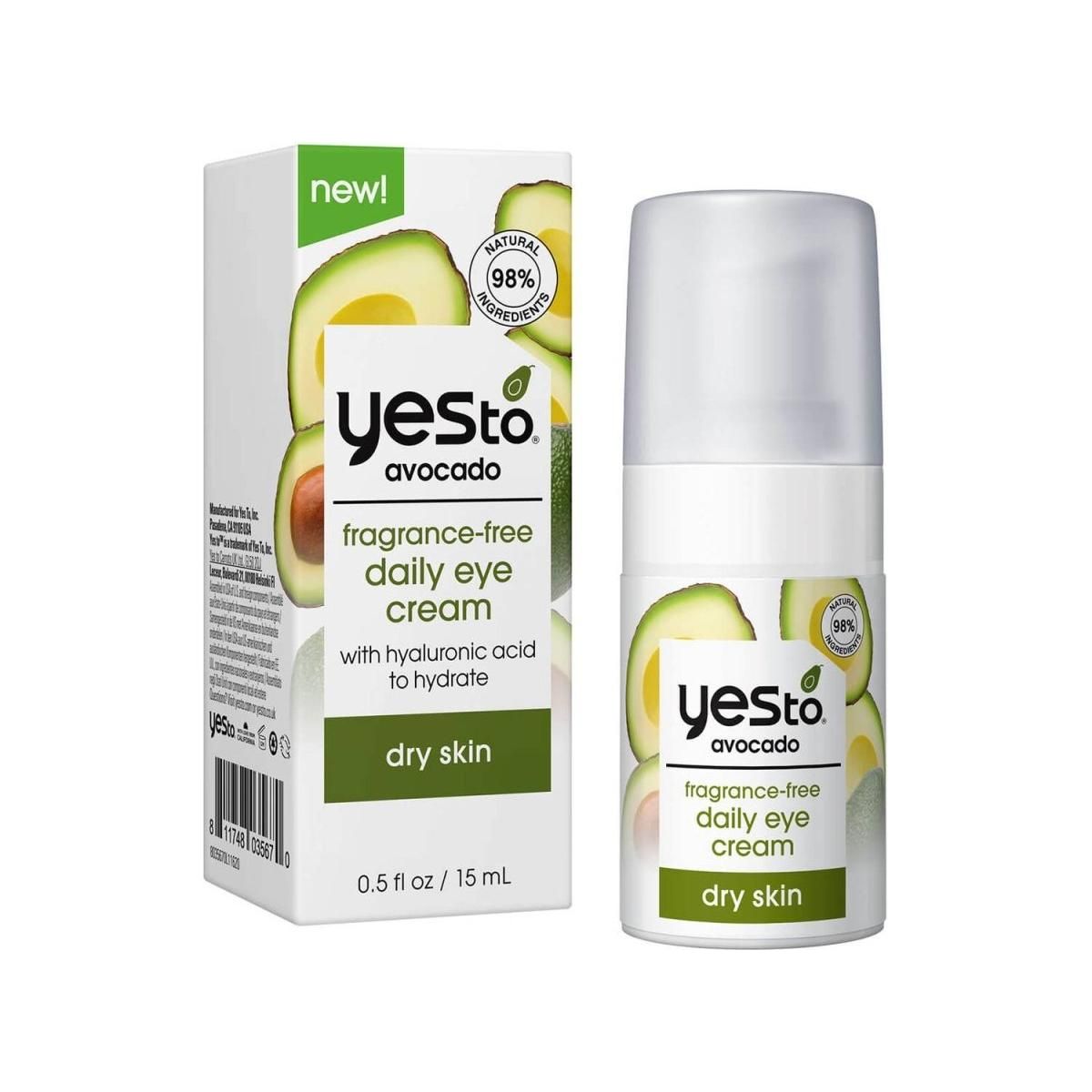 Yes To Avocado Daily Eye Cream - Unscented - 0.5 fl oz - Glam Global UK